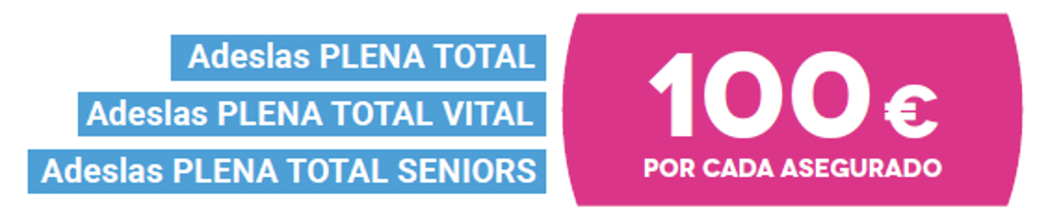 te devolvemos hasta 100€ por asegurado